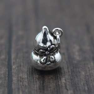 1PC Sterling Silber Kürbis Charme, hohlen Kürbis Charme, chinesischen Glück Charm, Glücksbringer, Armband Charme