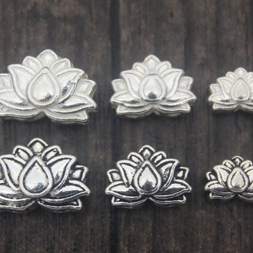 Sterling Silver Lotus Bead8/10/12mm for Selectionlotus Etsy