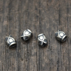 4 Sterling Silver Lotus Beads,4x4mm Lotus Flower Beads,Tiny Lotus Spacer Beads,Lotus Beads Spacer,Healing,Yoga Jewelry