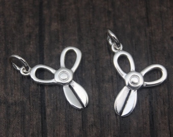 2 Sterling Silver Scissors Charms,Tiny Charms,Bracelet Charms