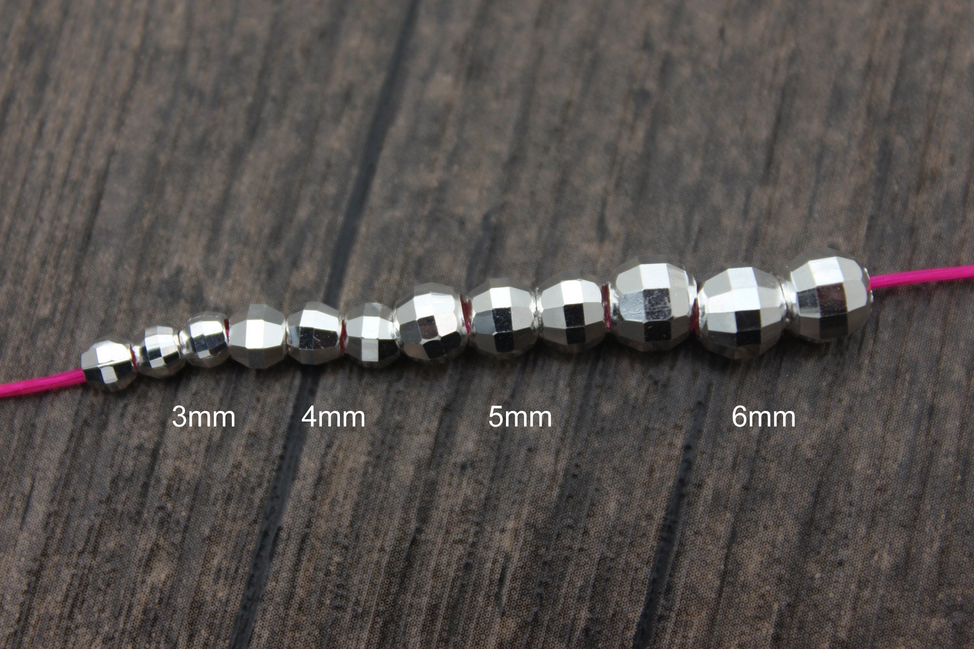 Silver Faceted Taper - Set of 2