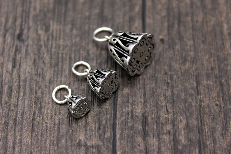 Sterling Silver Lotus Seed Charms,6mm 8mm 10mm 12mm ,Silver Lotus Charms,Silver Lotus Flower Charms,Yoga Charms,Yoga Jewelry for selection