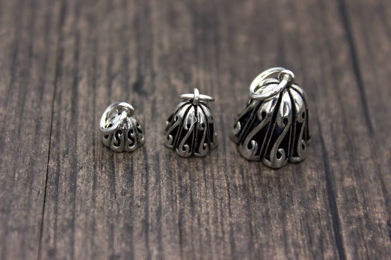 Sterling Silver Lotus Seed Charms,6mm 8mm 10mm 12mm ,Silver Lotus Charms,Silver Lotus Flower Charms,Yoga Charms,Yoga Jewelry for selection