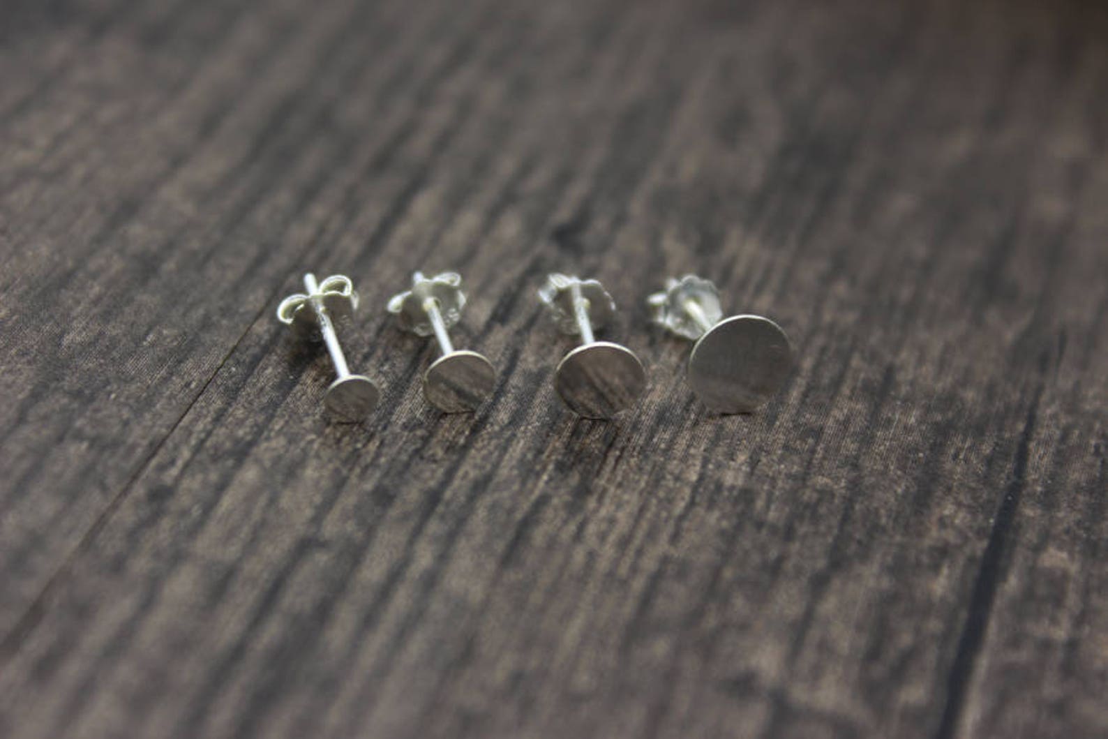10 Pairs Sterling Silver Earring Posts with Flat Back Etsy
