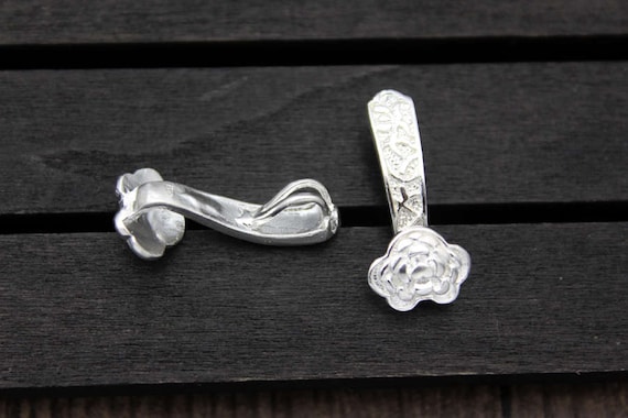 1PC Sterling Silver Chinese Lucky Symbol Ruyi Charm,lucky Charm