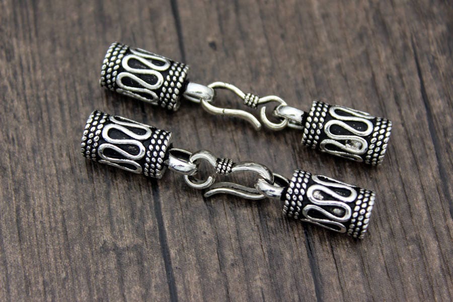 4mm 6mm Sterling Silver Cord Endssterling Silver End Etsy