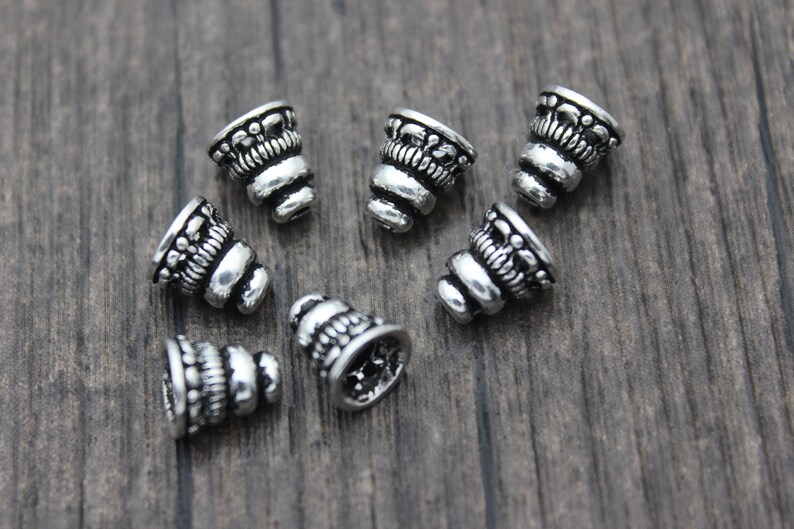 4 Sterling Silver Bead Caps,8x9mm Silver Tassel Bead Caps,Cone Bead Caps,Silver Bead Cones