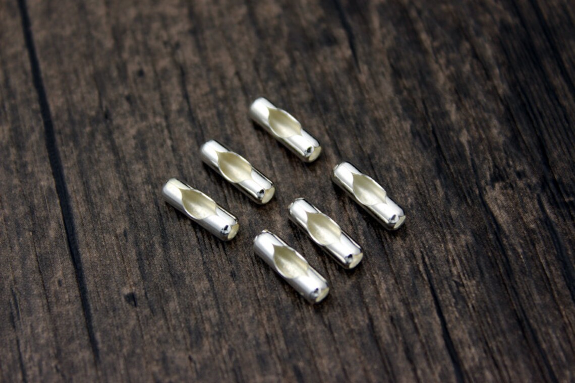 4 Sterling Silver Ball Chain Claspsfor 2.0 2.5 3.0mm Ball Etsy