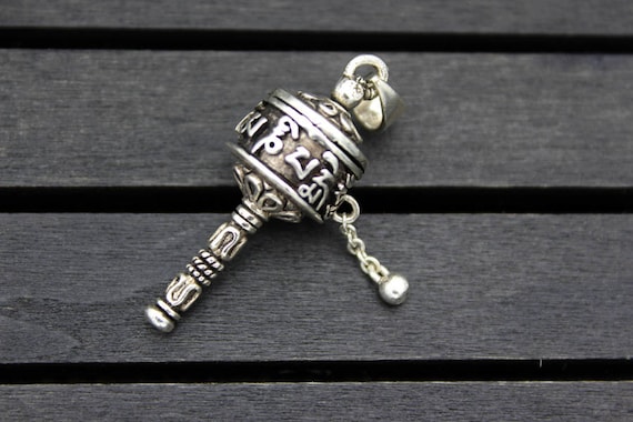 Tibetan Prayer Wheel Pendant Tibetan Prayer Wheel Pendant