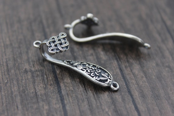 1PC Sterling Silver Chinese Lucky Symbol Ruyi Charm,good Fortune
