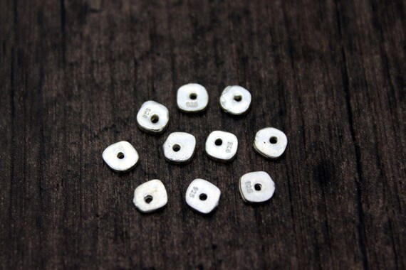 10//20 4 mm Antique Silver Skull Head Spacer Beads Jewelry Bracelet Findings Trou