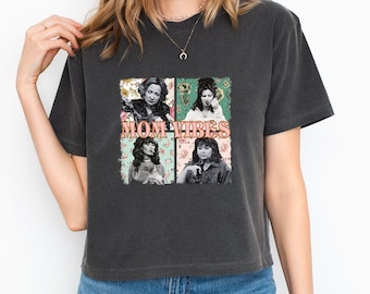 Comfort Colors 90's Mom Vibes Shirt, Funny Mom Cropped Tee, TV Sitcom Moms Shirt, Trendy Funny Mom T-Shirt, Retro Mothers Shirt, Mothers Day