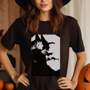 Vintage Wicked Witch Comfort Colors Tee, Wizard of OZ women&#39;s t-shirt, Wicked Witch of the East Shirt, Halloween Witch Shirt, Halloween Gift
