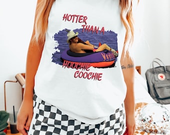 Hotter Than A Hoochie Coochie Tank Top, 90's Country, Alan Jackson, Cowboy Shirt, Western Shirt, Country Tank Top, Country Music Tank Top