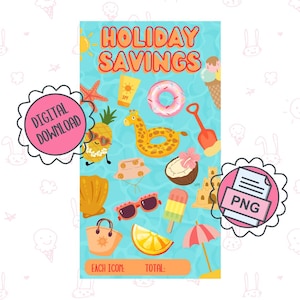 Savings Challenge | Cash Stuffing | Budget | Holiday Saver | Printable Tracker | Instant Download | Vacation | Cash Envelope System | Money