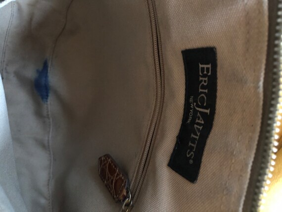 Eric Javits Vintage Squishee Brown Bag - image 4