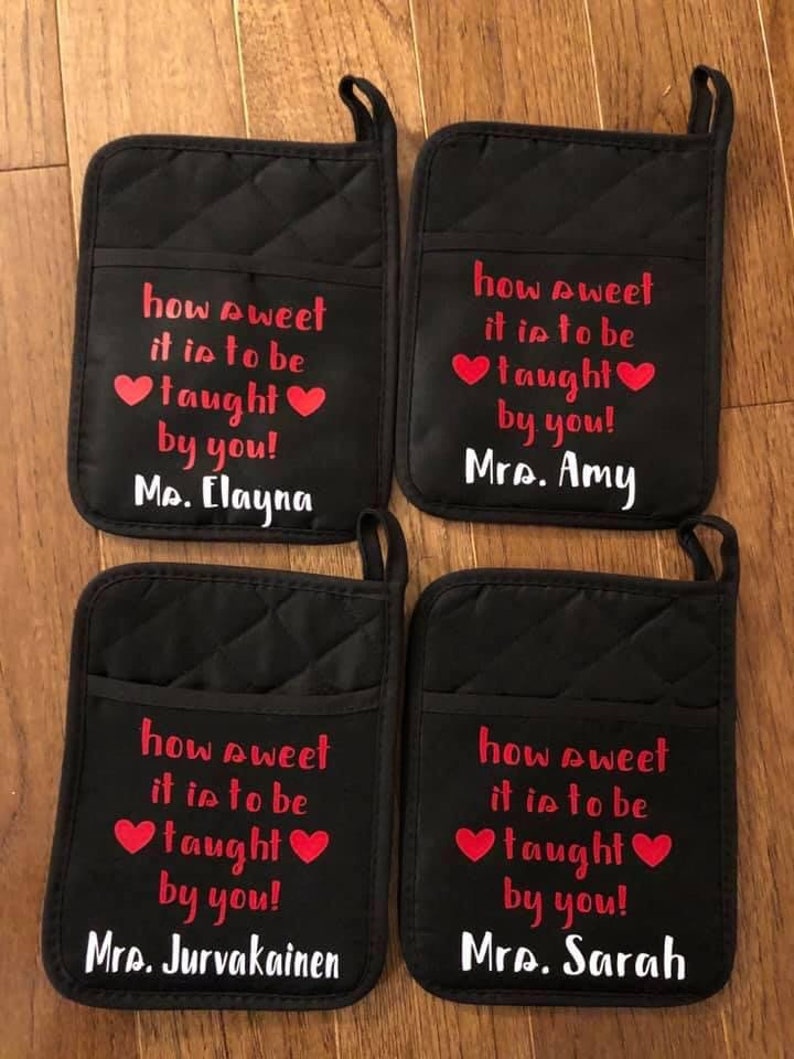 Teacher gift pot holder