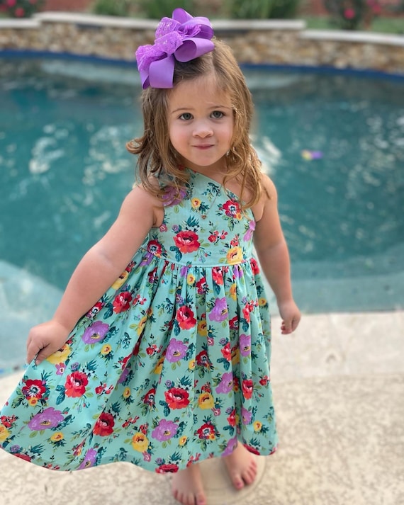 One Shoulder Floral Party Dress easter Dress Etsy