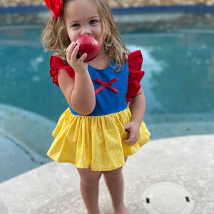 Snow White inspired skirted romper