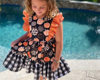 Pumpkin Patch Dress/Halloween Dress