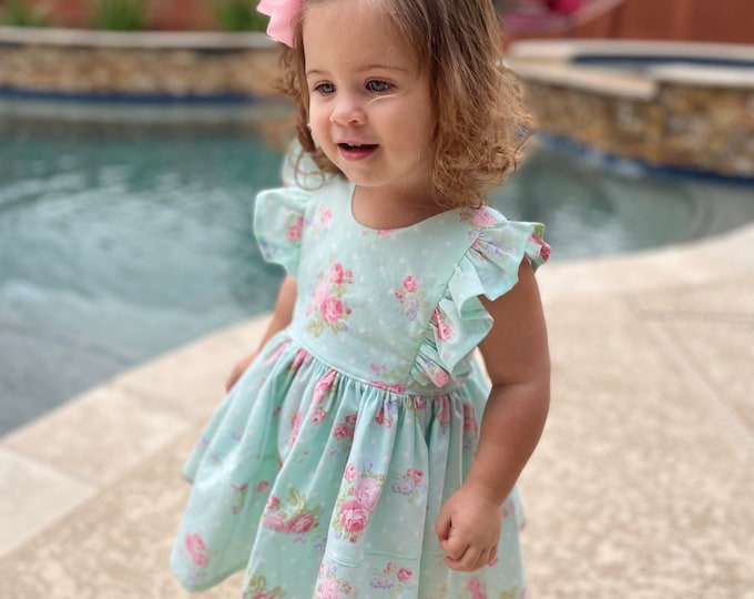 Pastel Harmony Baby Girls Dress Set - Blue