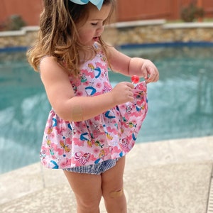 Alice in Wonderland skirted romper/dress