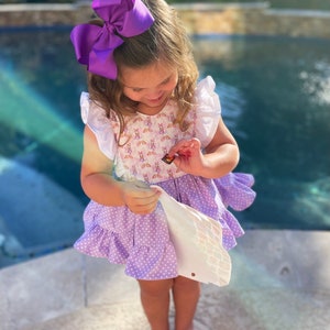 Squiggles Lazy Daisy Dressy Romper