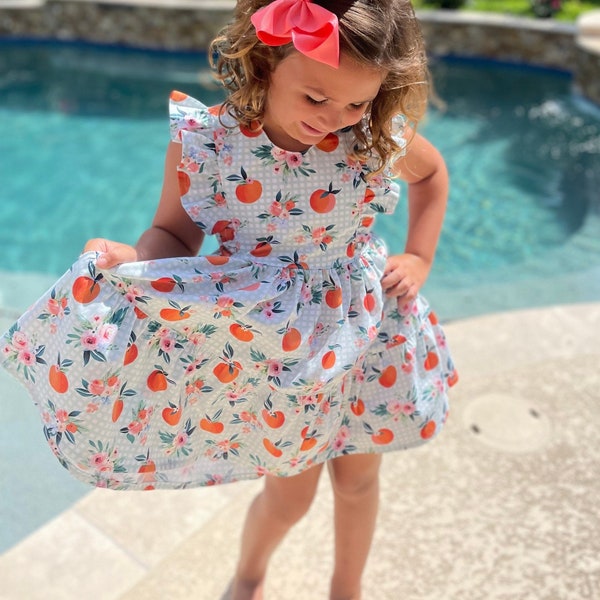 Orange blossom dress/summer dress/party dress