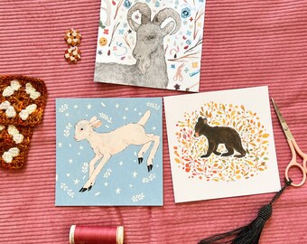 Miniature Art Print Bundle - 3 Art Prints