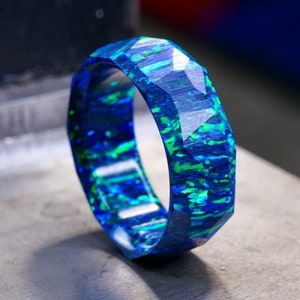 Solid clearance opal band