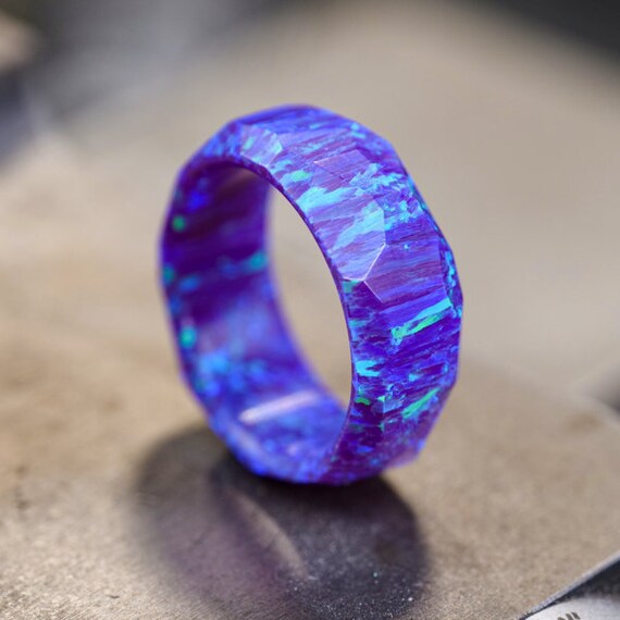 Solid opal band clearance