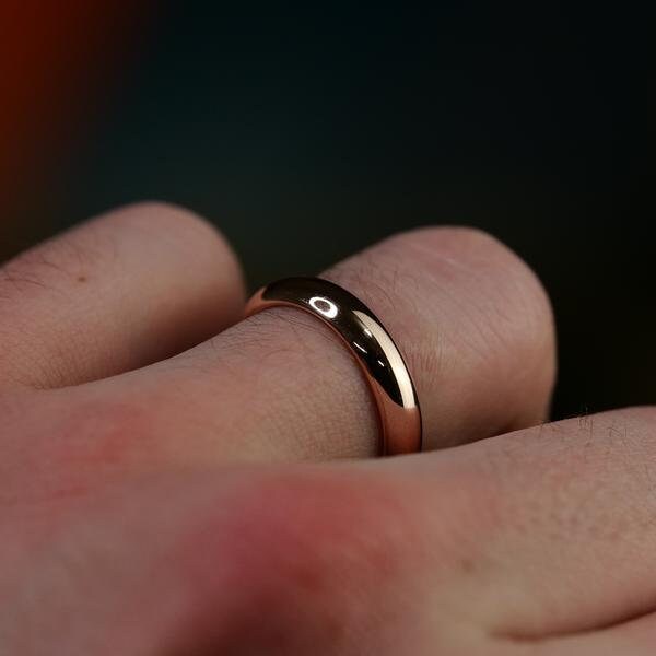 Pure Rose Gold Ring Etsy Australia