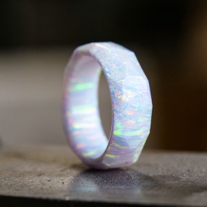 Pearl White Opal Ring