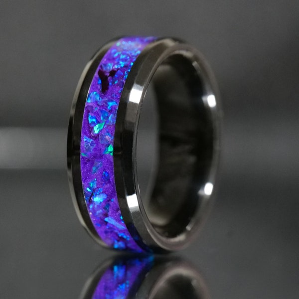 Lavender Opal Glowstone Ring