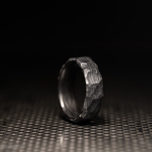 Pure Carbon Fiber Ring Mens Wedding Band Minimalist Ring Etsy