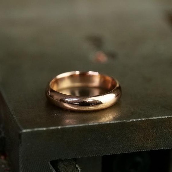 Pure Rose Gold Ring Etsy Australia
