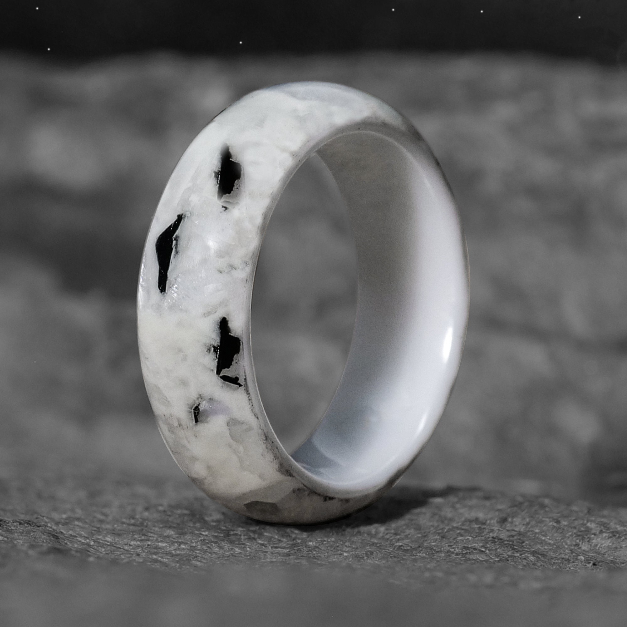 Lunar Glowstone Ring Etsy