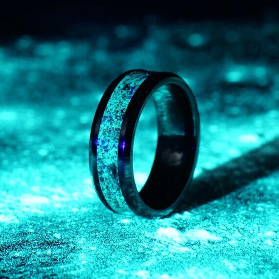 The Dark Ring Jewelry Glow Rings For Women's Men's Glo Black
