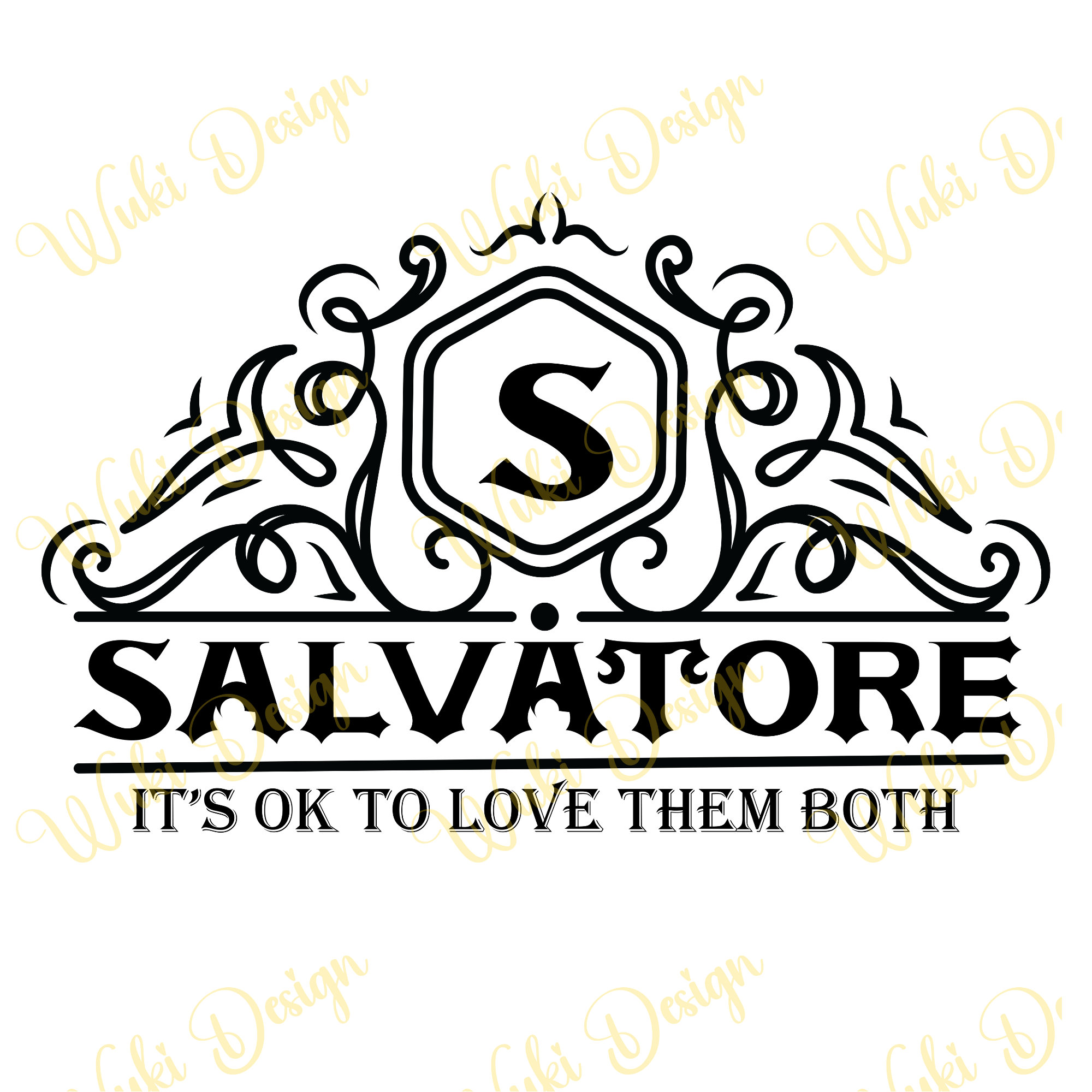 Salvatore It's Ok to Love Them Both Svg and Png File, Vampire Fan ...
