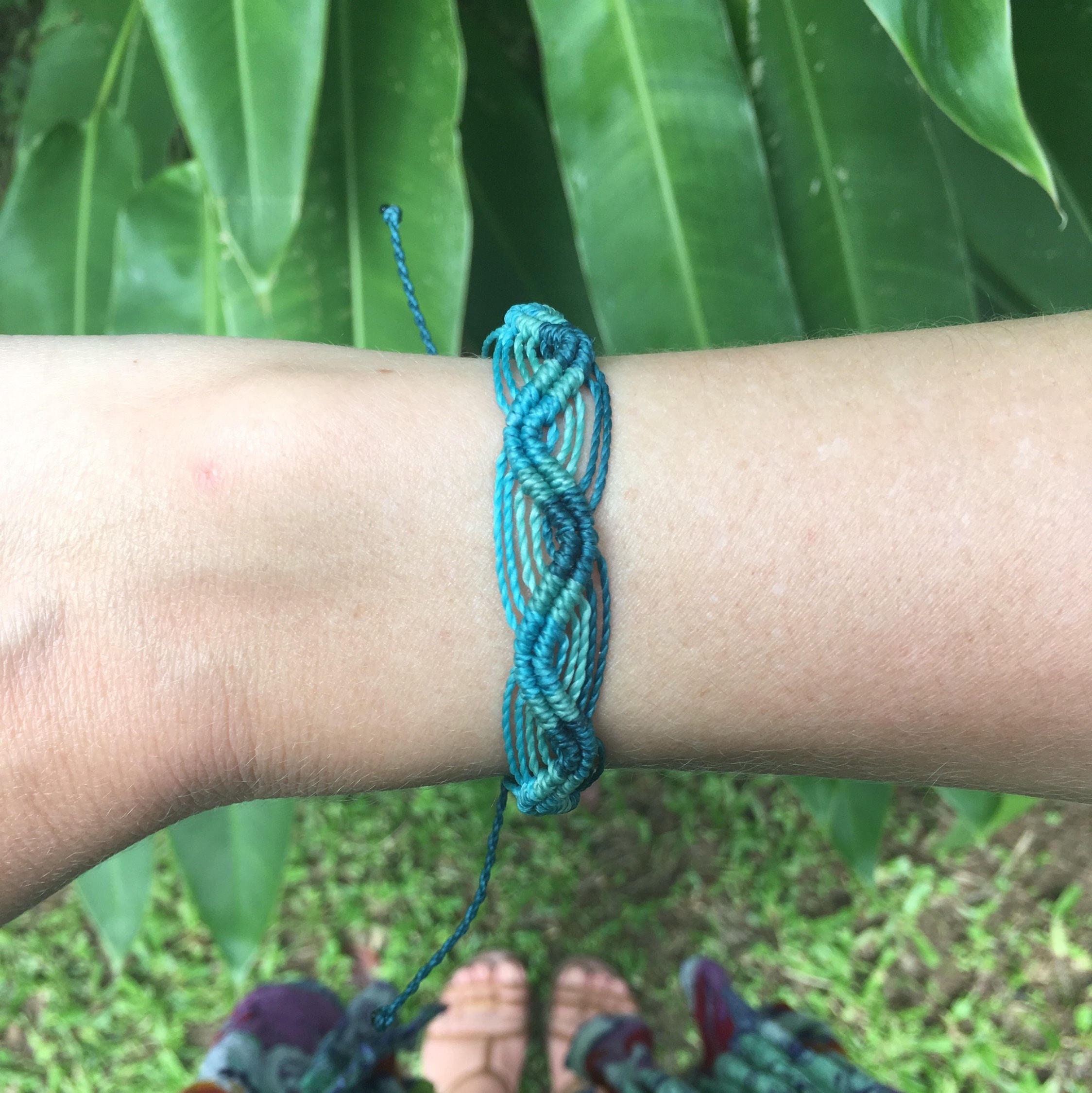 Buy Peruvian Wave Bracelet Turquoise Mermaid Bracelet Macrame Beach