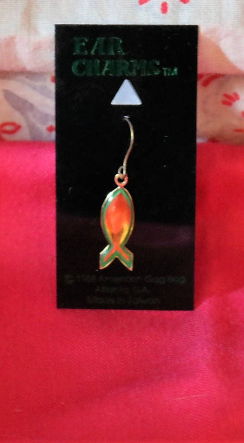 Vintage Yellow /& Green Fish