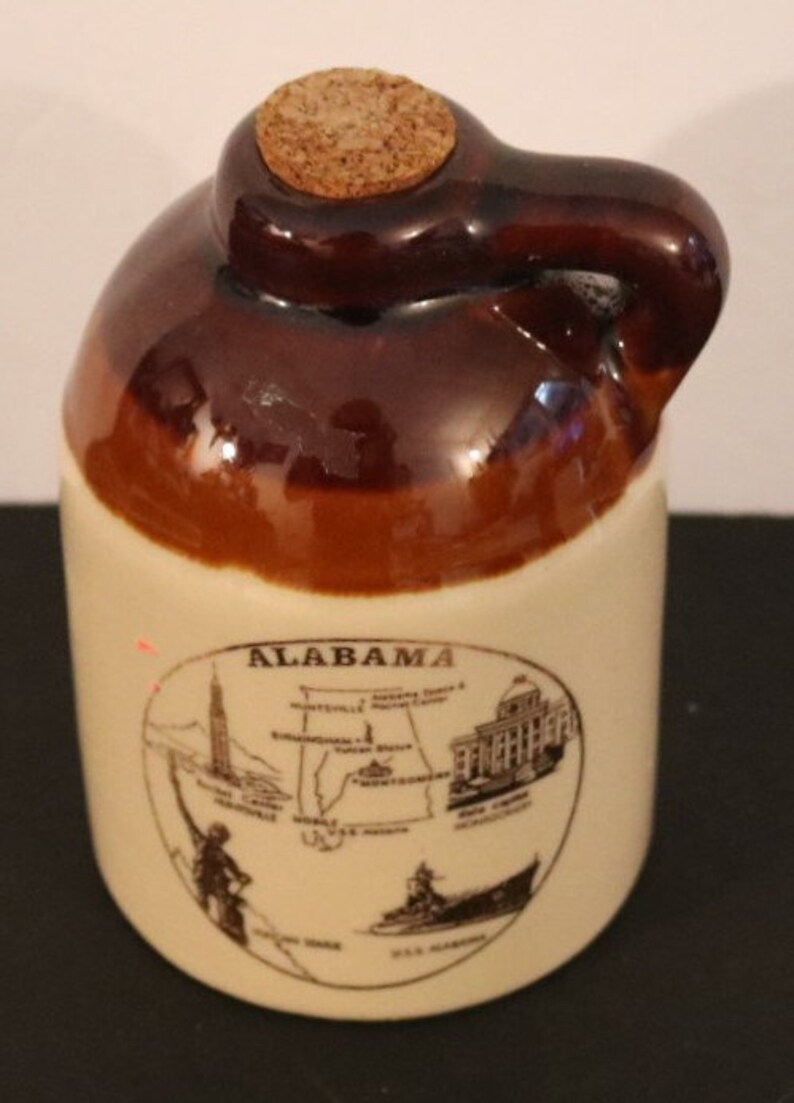 Vintage New Souvenir State of Alabama Jug Bank Etsy
