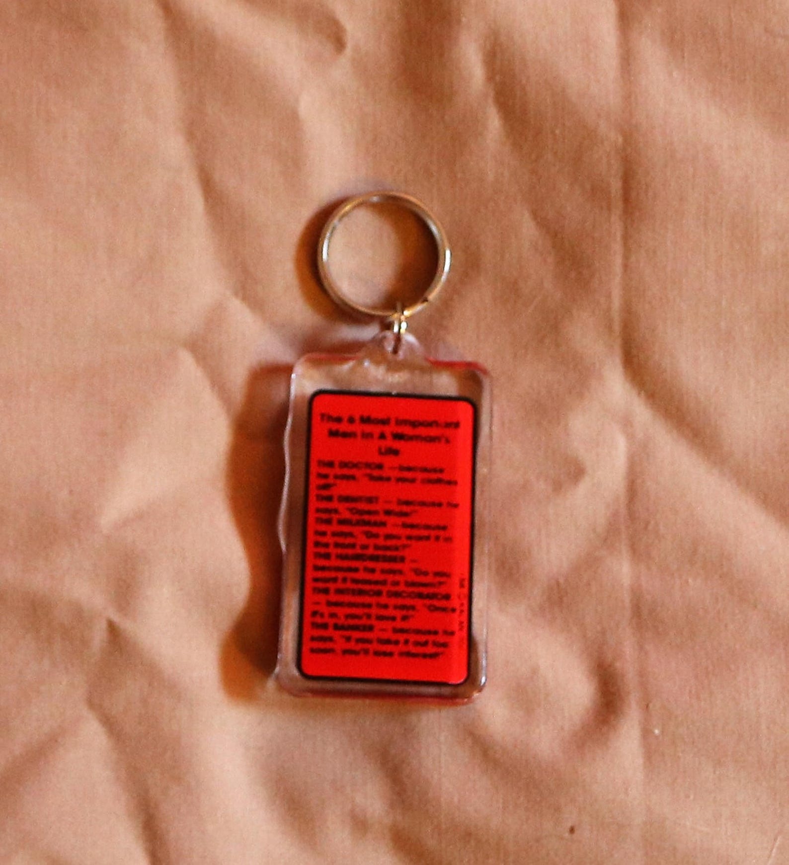 Vintage Adult Novelty Saying Keychain Etsy