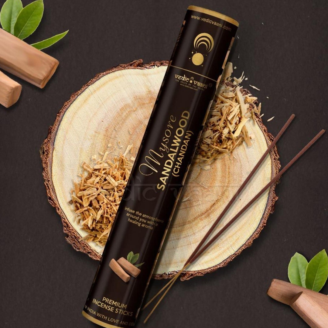 Mysore Sandalwood Chandan Fragrance Long Lasting Incense Etsy