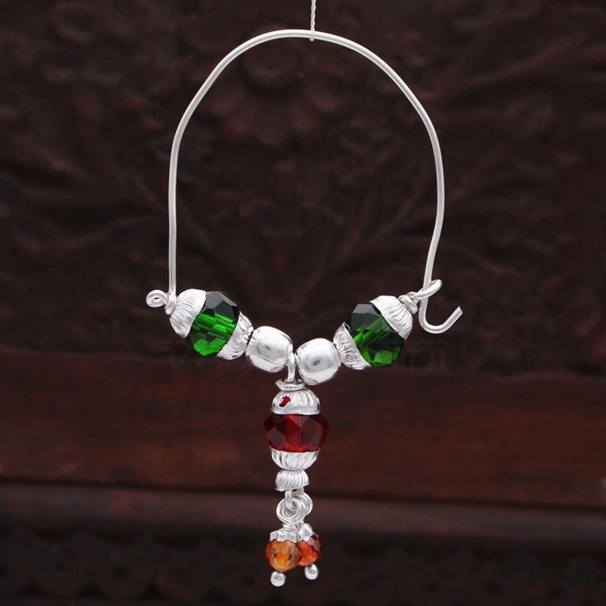 Pure Silver Earing Bali for Ganesha Ganpati Shringar Suitable All