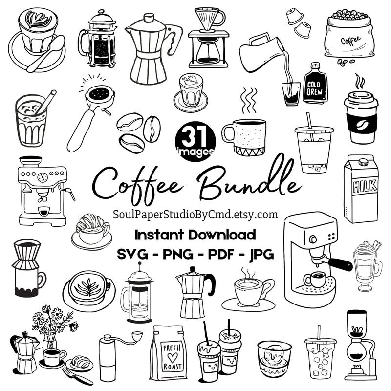 Hand Sign Png Vector Coffee Vector Hand Drawn - Etsy
