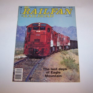 RAILFAN & Railroad Magazines ~ From the 1980s ~ Vintage Railroad ~ Train Magazine ~ 5 Different ones to choose from