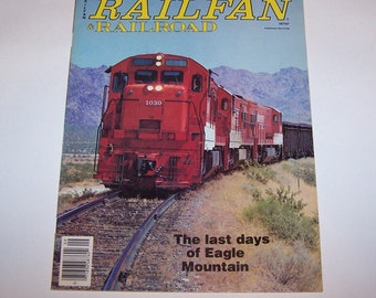 RAILFAN & Railroad Magazines ~ From the 1980s ~ Vintage Railroad ~ Train Magazine ~ 5 Different ones to choose from