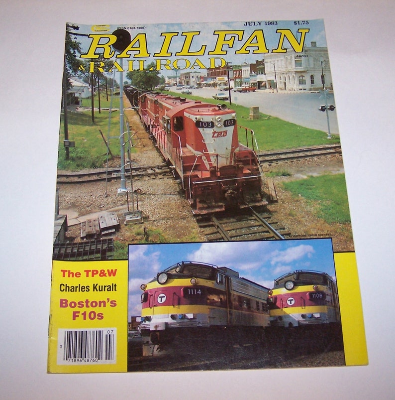 RAILFAN & Railroad Magazines From the 1980s Vintage Railroad Train