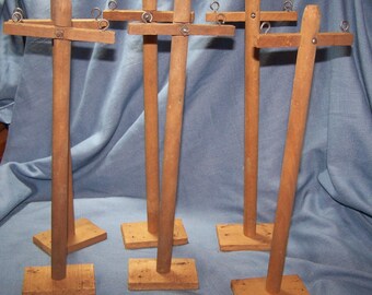 Homemade O Scale - Wooden Telephone Poles for Train Layout - 12 inches tall - Set of SIX